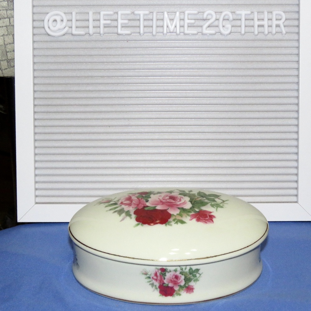 Formalities Baum Bros. 2 pc Rose Trinket Box